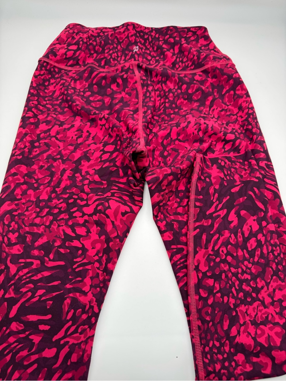 Peloton Hot Pink and Dark Magenta Animal Print Leggings